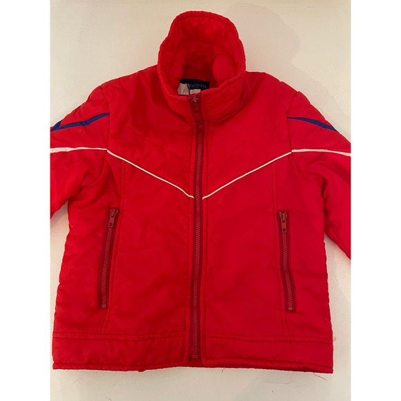 Vintage Obermeyer Ski Puffer Jacket Winter Coat Kids/JUNIOR Size 14 Red - Picture 3 of 12